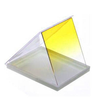 Square Gradual Change Yellow Color Lens Filter(Yellow)