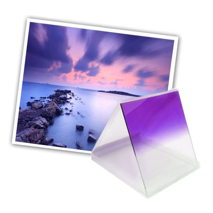 Square Gradual Change Purple Color Lens Filter(Purple)