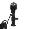 E27 AC Socket Studio Light Mount Stand Umbrella Holder(Black)