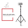 68cm-200cm Height Professional Photography Aluminum Lighting Stand for Studio Flash Light(Black)