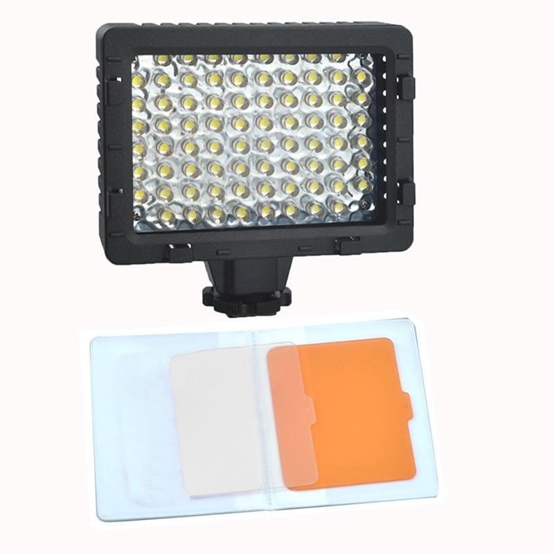 76-LED Video Light with 2 Filters for Camera / Video Camcorder (CN-76)(Black)
