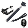 YKD-121 Extendable Handheld Selfie Monopod with Bluetooth Remote Shutter + Clip Holder Set for GoPro HERO10 Black / HERO9 Black / HERO8 Black / HERO7 /6 /5 /5 Session /4 Session /4 /3+ /3 /2 /1, DJI Osmo Action and Other Action Cameras, Mobile Phone