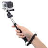 YKD-111 4 in 1 Extendable Handheld Selfie Monopod with Bluetooth Remote Shutter + Clip Holder + Tripod Mount Adapter Set for GoPro HERO10 Black / HERO9 Black / HERO8 Black / HERO7 /6 /5 /5 Session /4 Session /4 /3+ /3 /2 /1, DJI Osmo Action and Other Acti