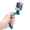 TMC HR209 Foldable Pocket Stabilizer Grip Mount Monopod for GoPro HERO9 Black / HERO8 Black / HERO7 /6 /5 /5 Session /4 Session /4 /3+ /3 /2 /1, Insta360 ONE R, DJI Osmo Action and Other Action Camera(Blue)