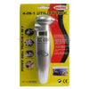 4 in 1 (Flashlight, Digital Tire Gauge, Emergency Hammer, Seat Belt Cut) Digital LCD Tire Pressure Gauge Utility Tool