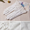 Fashionable Ultraviolet-proof Lace Gloves for Women(White)