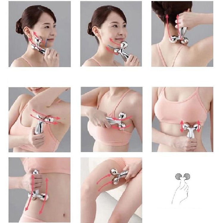 3D Handheld Body Slimming Massager(Silver)