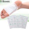 5 Boxes KINOKI Detox Foot Pads Ginger Salt Foot Bath Cleansing Patches and Adhesive(White)