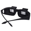 Creative High Definition Horizontal Crystal + Plastic Lie Down Glasses(Black)