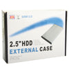 2.5 inch SATA HDD External Case, Size: 126mm x 75mm x 13mm (Black)