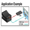 MINI MHL/HDMI TO SCART Video Converter Scaler (EU Plug)(Black)