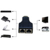 30m HDMI to Dual Port RJ45 Network Cable Extender Over by Cat 5e/6 3D HDTV Up