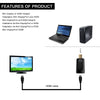 Mini DisplayPort Male to HDMI Female Adapter, Size: 4cm x 1.8cm x 0.7cm(Black)