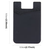 Smart Wallet Silicone Card Holder for  iPhone 8 & 7  & 7 Plus / 6 & 6 Plus / iPhone 5 & 5S / iPhone 4 & 4S(Black)