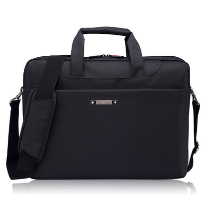 15.6 inch Portable One Shoulder Waterproof Nylon Laptop Bag, Black (301#)(Black)