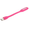 100 PCS Portable Mini USB 6 LED Light, For PC / Laptops / Power Bank, Flexible Arm, Eye-protection Light(Pink)