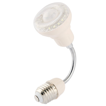 1.8W E27 Spiral Human Sensor Light Control Energy-saving Night Light, Sensitive Distance: 5 - 7m(White)