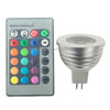 MR16 3W RGB Flash LED Light Bulb , Luminous Flux: 240-270lm, with Remote Controller
