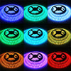 2 PCS Casing Waterproof Light Strip, Length: 5m, RGB Light 5050 SMD LED with Power Supply & Control Remote, 60 LED/m