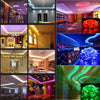 2 PCS Bare Board Rope Light, Length: 5m, RGB Light 5050 SMD LED with Supply Power & Remote Control,  60 LED/m, DC 12V