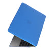 Colored Transparent Crystal Hard Protective Case for Macbook 12 inch(Dark Blue)