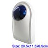 Outdoor Wired Siren with Blue Flashlight (PA-100), Can be used 12V as a Backup Battery (not include)(White)