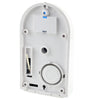 Outdoor Wired Siren with Blue Flashlight (PA-100), Can be used 12V as a Backup Battery (not include)(White)