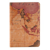 Map Pattern Horizontal Flip Smart Leather Case with Holder & Card Slots & Wallet for iPad Mini 4, Random Delivery(Brown)