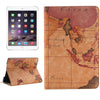 Map Pattern Horizontal Flip Smart Leather Case with Holder & Card Slots & Wallet for iPad Mini 4, Random Delivery(Brown)