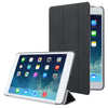 3-folding Cross Texture Leather Case with Holder & Sleep / Wake-up Function for iPad mini 1 / 2 / 3 (Black)