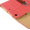 Genuine Leather Case Second Gear Holder with Buckle Function for iPad mini / mini 2 Retina(Pink)