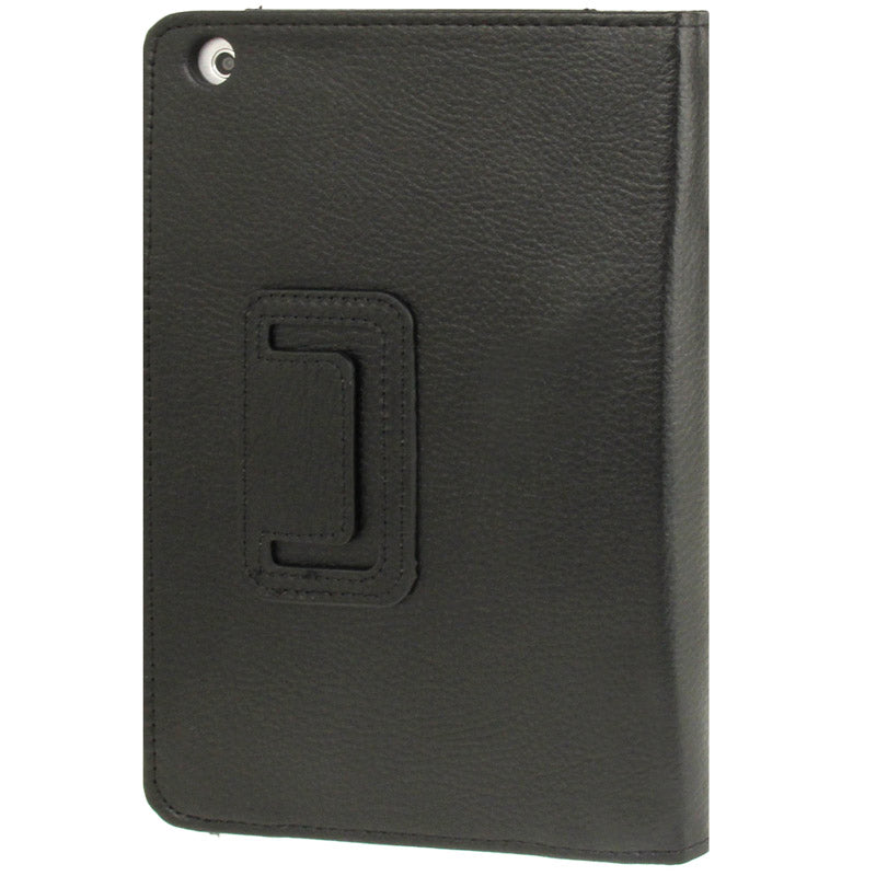 2-fold Litchi Texture Flip Leather Case with Holder Function for iPad mini 1 / 2 / 3(Black)