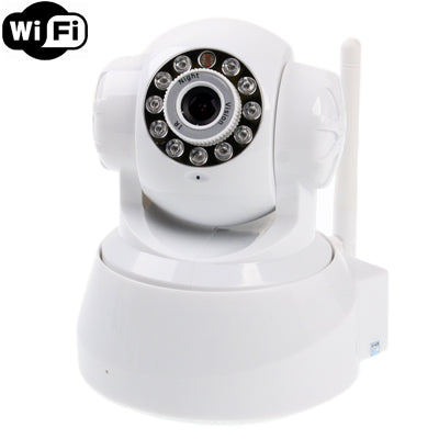 Wireless Infrared IP Camera with WiFi, 0.3 Mega Pixels, Motion Detection and Night Vision / Infrared Alarm Input Function