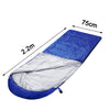 Camping Warm Rectangle Sleeping Bag(Blue)