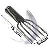 5-Tine Fishing Fish Barbed Metal Spear Gig for Fishing Lover(Black)