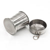 Stainless Steel Retractable Outdoor Cup  Size: 85 x 72 x 72 mm (Big)
