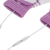 Outdoor Sport Electric Heated Half-Finger & Full-Finger Knitted Gloves for Women(Purple)