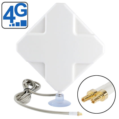 High Quality Indoor 35dBi CRC9 4G Antenna, Cable Length: 2m, Size: 22cm x 19cm x 2.1cm