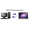 Switch-To-MAC USB 2.0 Transfer Kit Data Link Cable, MAC to PC / PC to PC / MAC to MAC File Transfer Share, Length: 165cm