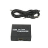 Full HD 1080P HDMI to VGA Converter for HD DVD, PC, Porjrector Input(Black)