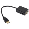 26cm HDMI to VGA + Audio Output Video Conversion Cable with 3.5mm Audio Cable, Support Full HD 1080P(Black)