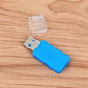 20 PCS Portable USB 2.0 Micro SD TF T-Flash Card Reader Adapter, up to 480Mbps, Random Color Delivery