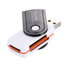 USB 2.0 All in One Memory Card Reader, Support SD / MMC / RS-MMC / Mini SD / TF / SDHC MMC / MMC TURBO Card, Support up to 32GB, R