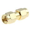 Gold Plated SMA Male to SMA Male Adapter(Gold)