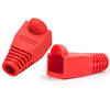 Network Cable Boots Cap Cover for RJ45, Red (100 pcs in one packaging , the price is for 100 pcs)(Red)