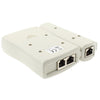 Network Cable Tester Rj45 Rj11 Rj12 Cat5 UTP LAN Networking Tool(White)