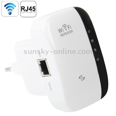 EU Plug 300Mbps Wireless-N WIFI 802.11n Repeater Range Expander (WS-WN560N2)(White)