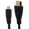 1.5m Micro HDMI to HDMI 19 Pin Cable, 1.4 Version(Black)