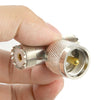 UHF Male to 2 x UHF Female Adapter(Silver)