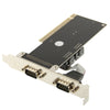 PCI to Serial 2-port Host Controller Card(Black)